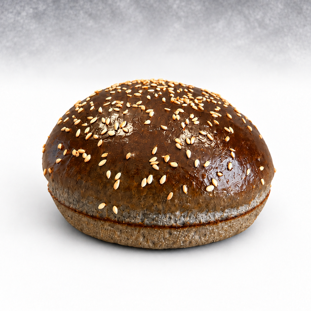Black Burger Bun Sesamo 12 cm 100 gr. CT da 24 pz